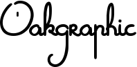 Oakgraphic font